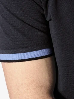 Jan Vanderstorm Herren Poloshirt - LAVRANS in schwarz blau