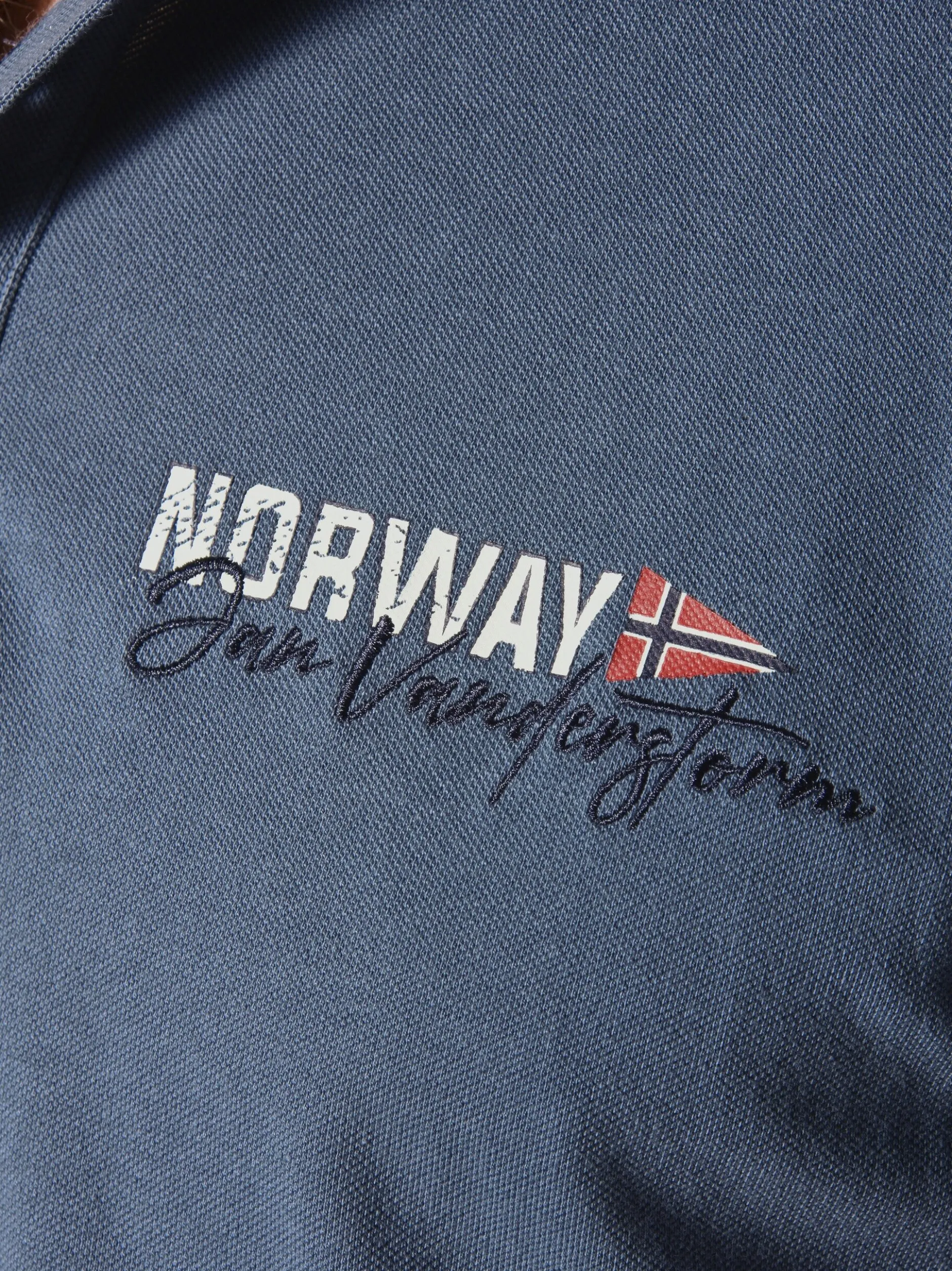 Jan Vanderstorm Herren Poloshirt - JAKOV in blau