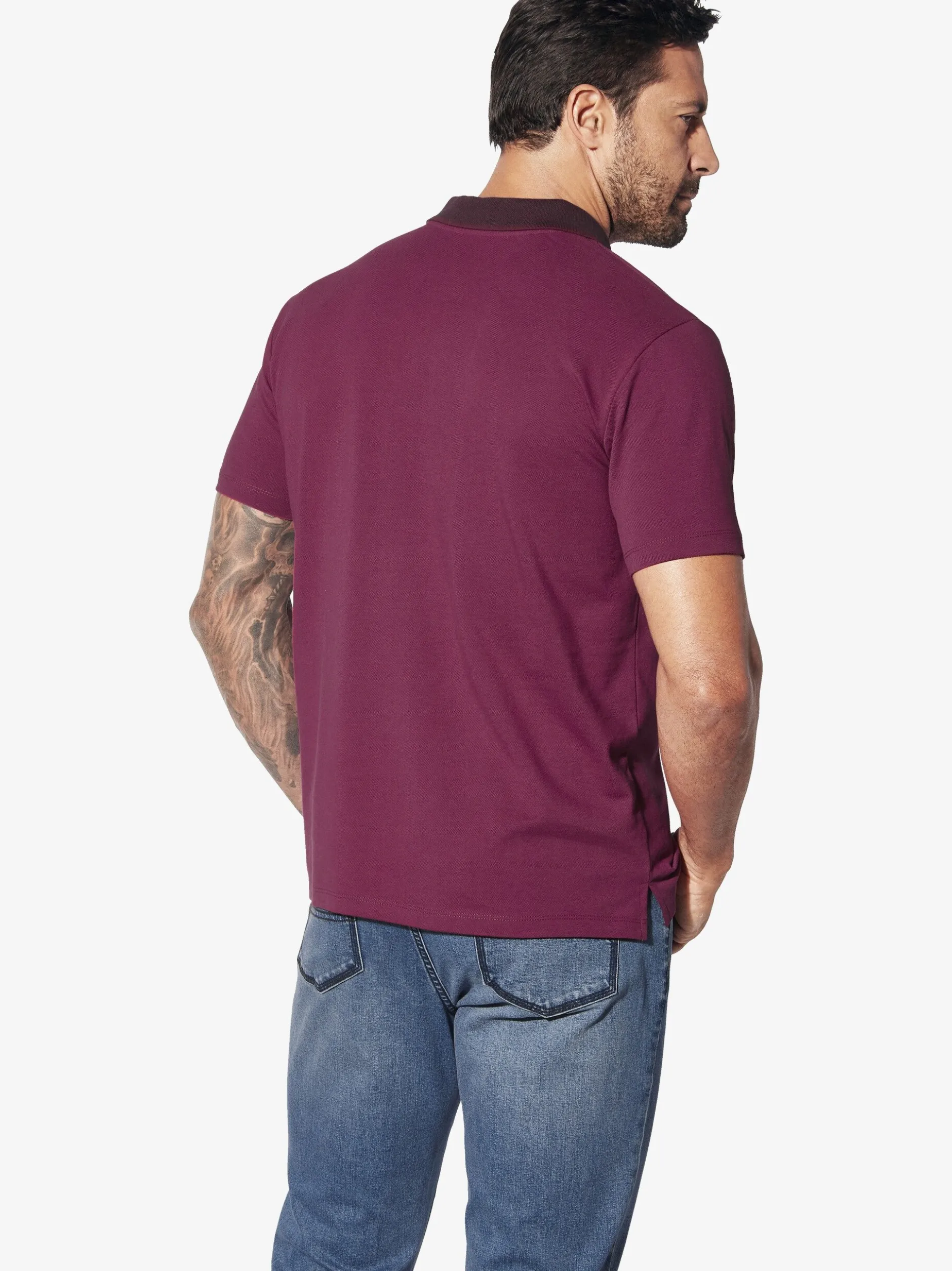 Jan Vanderstorm Herren Poloshirt - MORLAN in rot