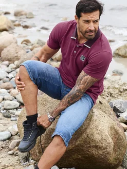 Jan Vanderstorm Herren Poloshirt - MORLAN in rot