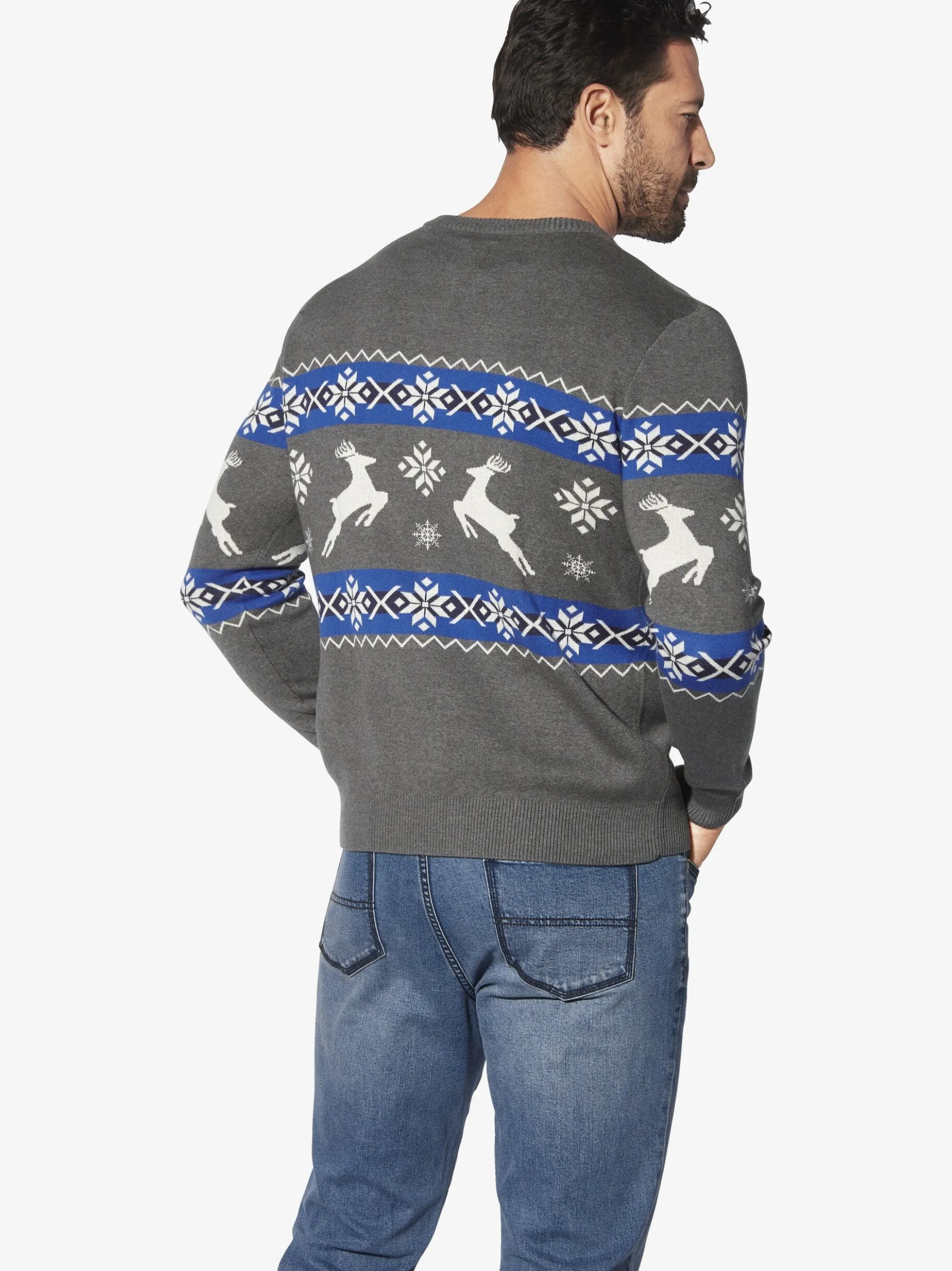 Jan Vanderstorm Herren Pullover - TORE in grau