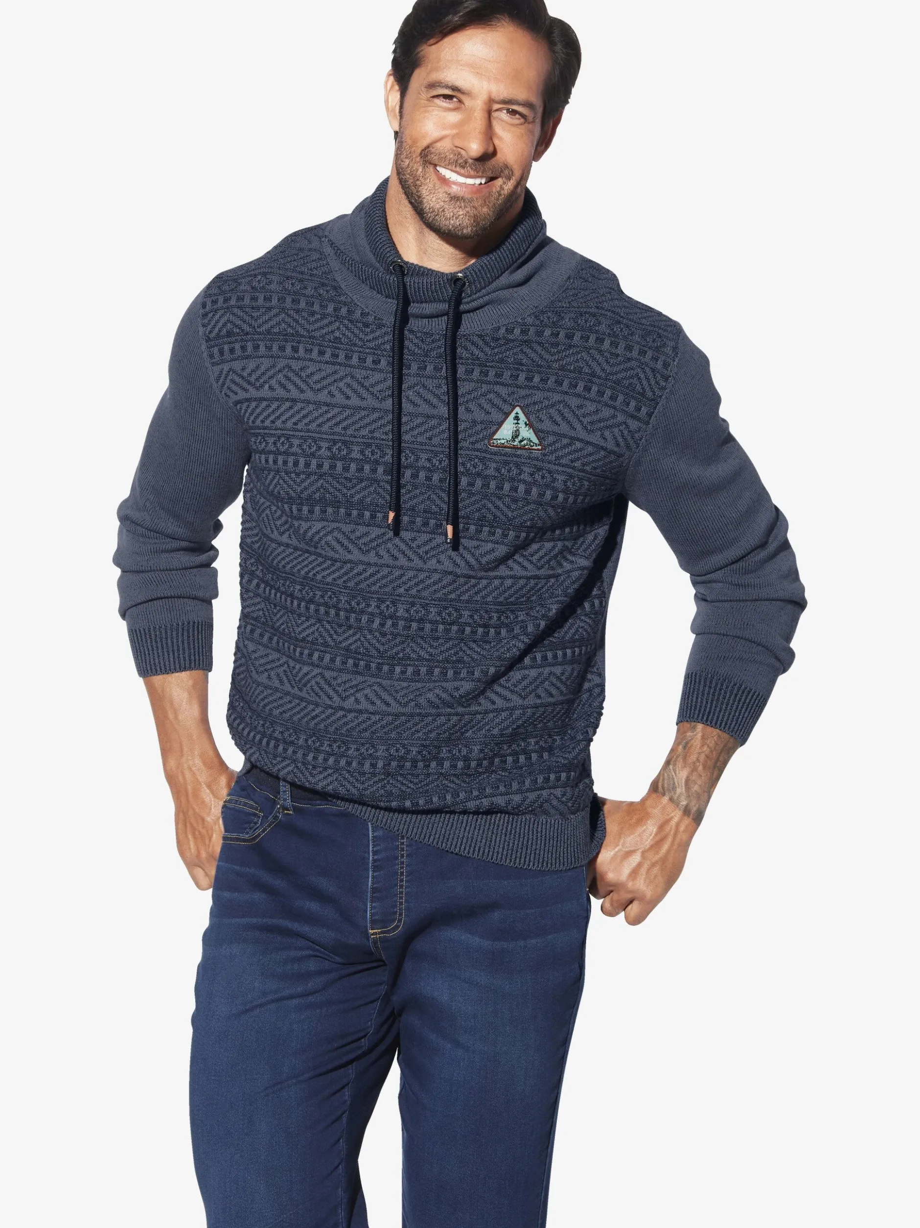 Jan Vanderstorm Herren Pullover - AKSELGREN in blau