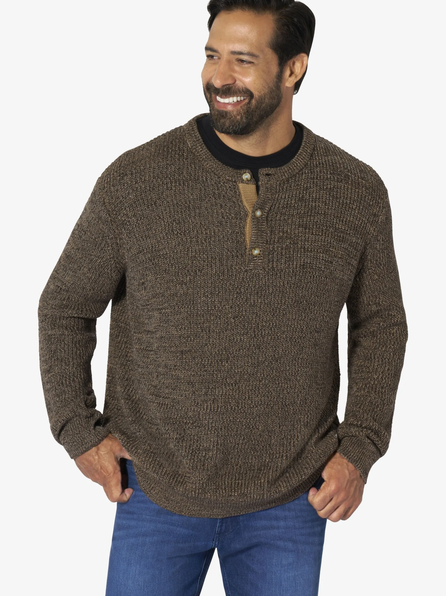 Jan Vanderstorm Herren Pullover - TJUSE in braun