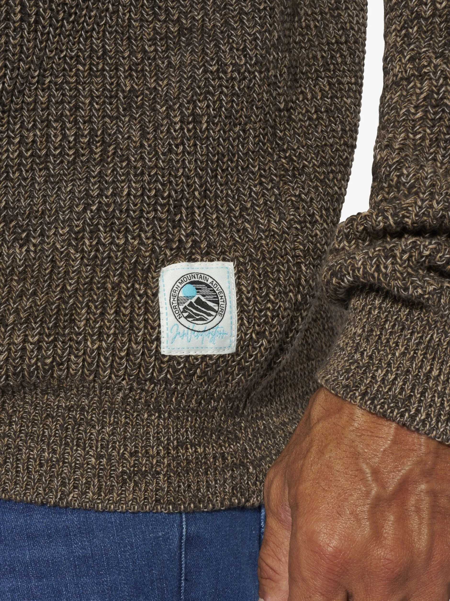 Jan Vanderstorm Herren Pullover - TJUSE in braun