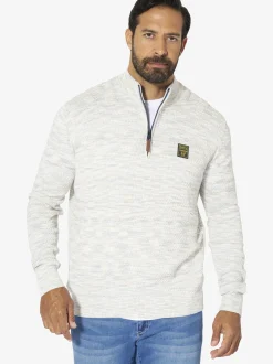 Jan Vanderstorm Herren Pullover - TJORE in ecru hellgrau