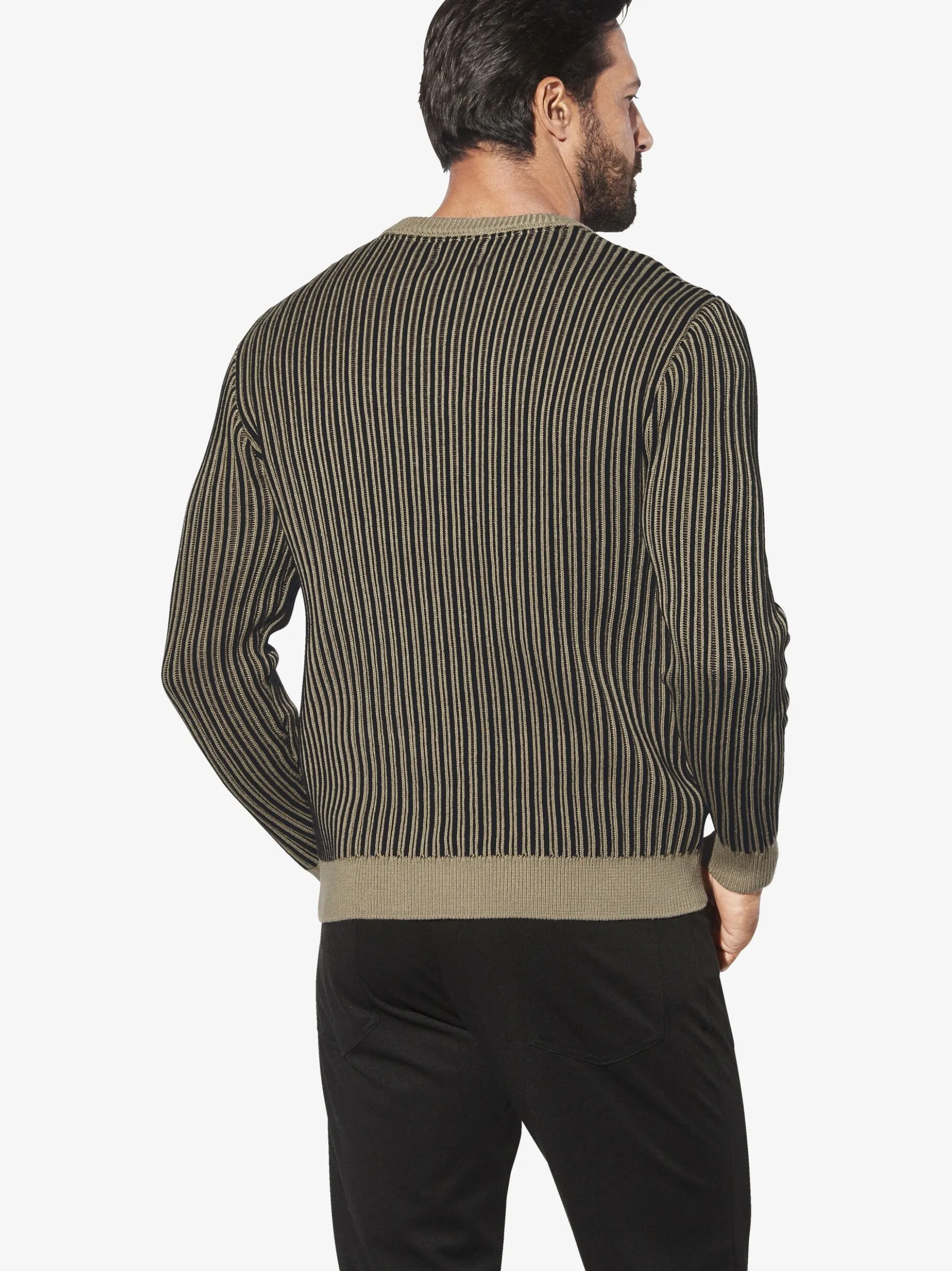 Jan Vanderstorm Herren Pullover - AKSELVIK in schwarz beige