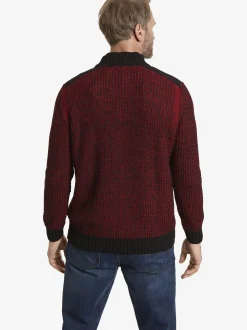 Jan Vanderstorm Herren Strickjacke - HALSTEN in rot
