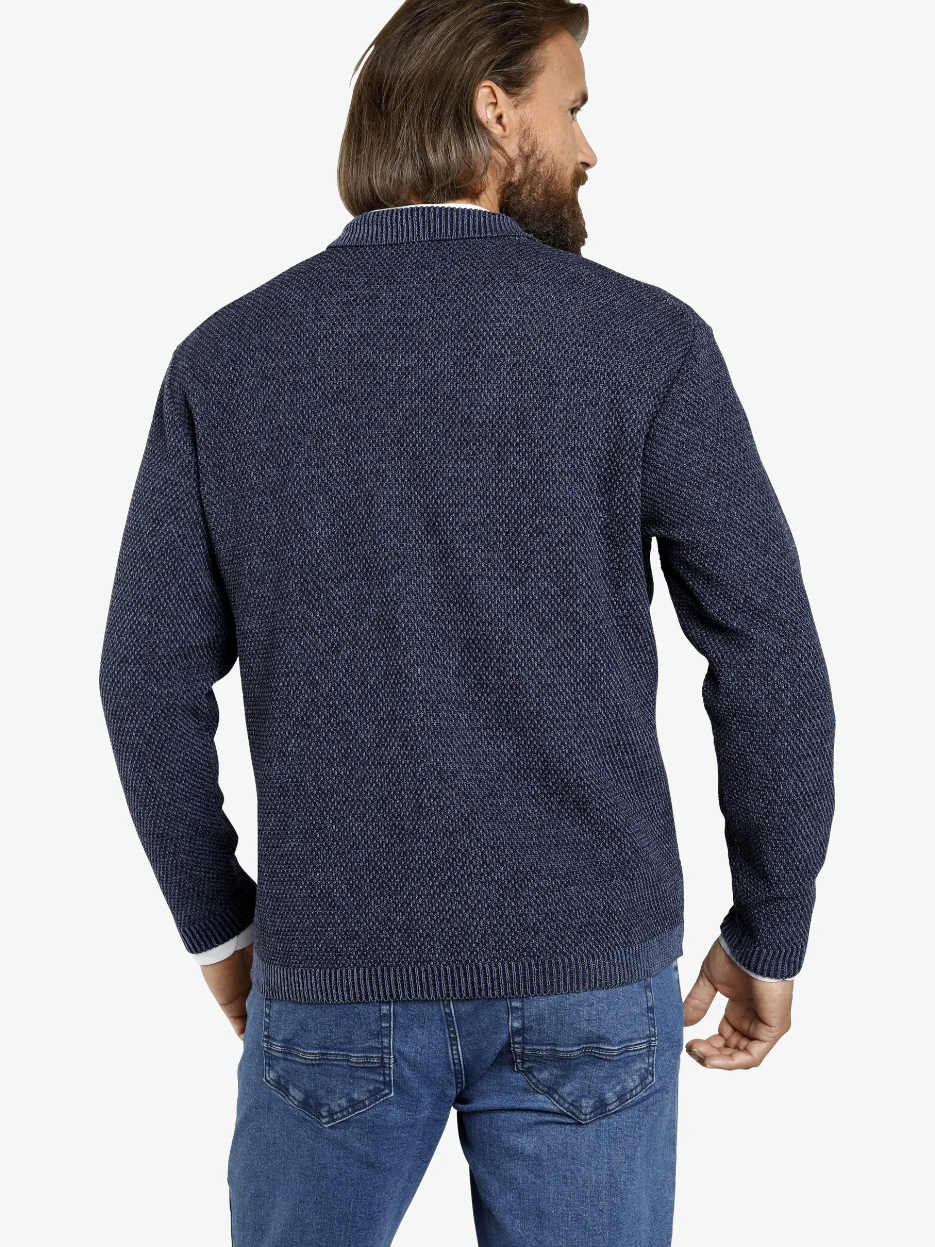 Jan Vanderstorm Herren Strickjacke - ASGER in blau