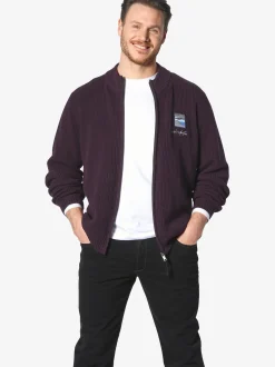 Jan Vanderstorm Herren Strickjacke - OLETARVIN in bordeaux