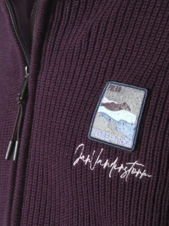 Jan Vanderstorm Herren Strickjacke - OLETARVIN in bordeaux