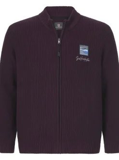 Jan Vanderstorm Herren Strickjacke - OLETARVIN in bordeaux