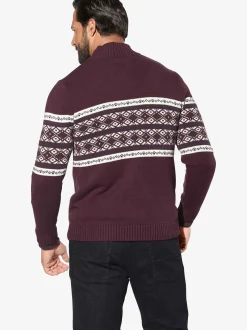 Jan Vanderstorm Herren Strickjacke - BJORNSEN in rot