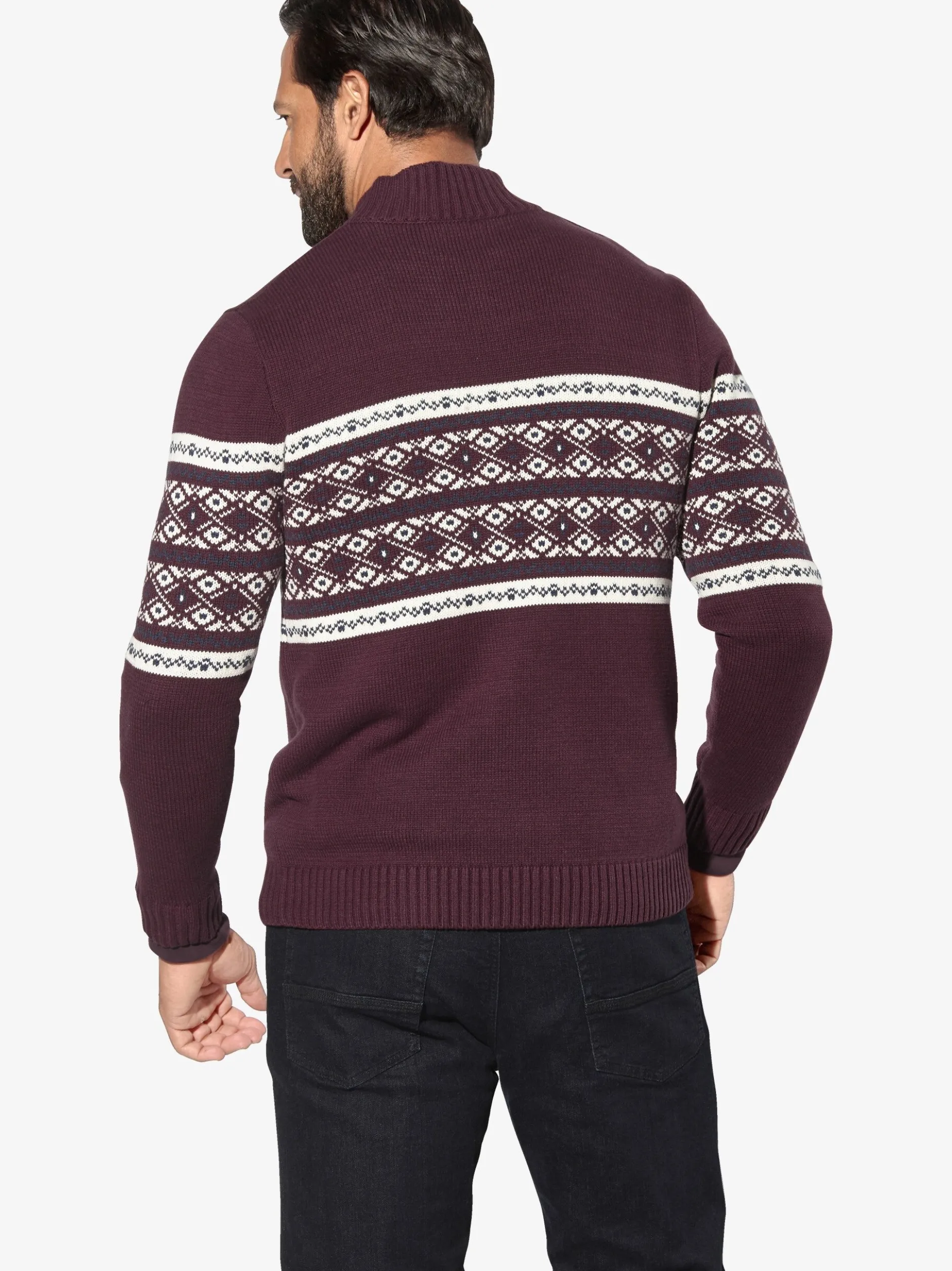 Jan Vanderstorm Herren Strickjacke - BJORNSEN in rot