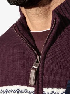 Jan Vanderstorm Herren Strickjacke - BJORNSEN in rot