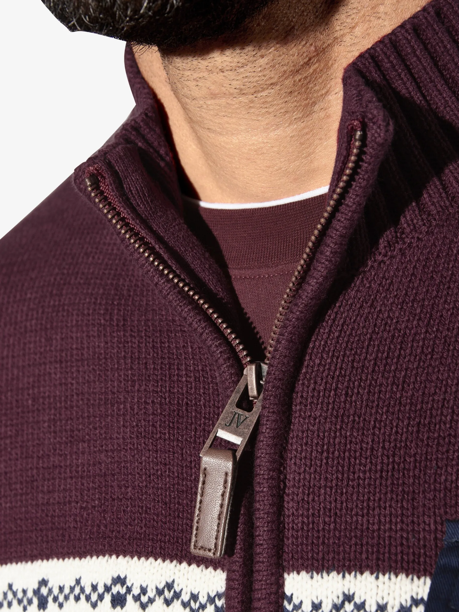 Jan Vanderstorm Herren Strickjacke - BJORNSEN in rot