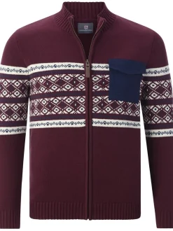 Jan Vanderstorm Herren Strickjacke - BJORNSEN in rot