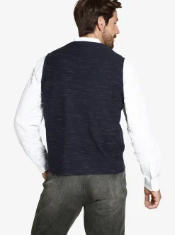 Jan Vanderstorm Herren Sweatweste - AHLMANN in blau