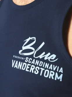 Jan Vanderstorm Herren Tanktop - FELTON in blau
