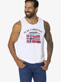 Jan Vanderstorm Herren Tanktop - OLOF in weiß