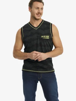 Jan Vanderstorm Herren Tanktop - FAFNER in schwarz