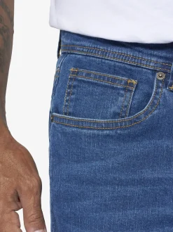 Jan Vanderstorm Herren Tiefbundjeans - BOLKER in blau denim