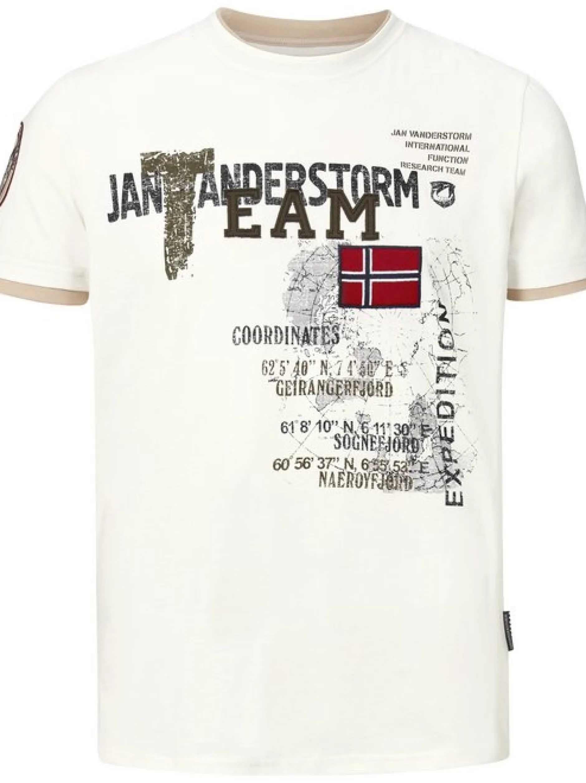 Jan Vanderstorm Herren T-Shirt - SÖLVE in vanille