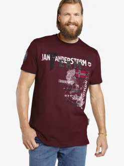 Jan Vanderstorm Herren T-Shirt - SÖLVE in rot