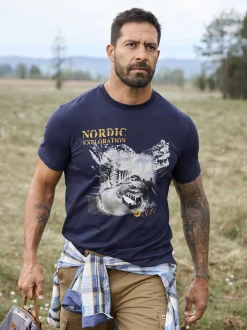 Jan Vanderstorm Herren T-Shirt - HAKSE in blau