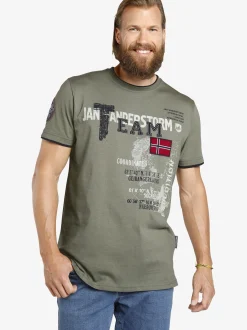 Jan Vanderstorm Herren T-Shirt - SÖLVE in oliv