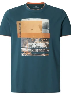 Jan Vanderstorm Herren T-Shirt - HAKEJAN in petrol