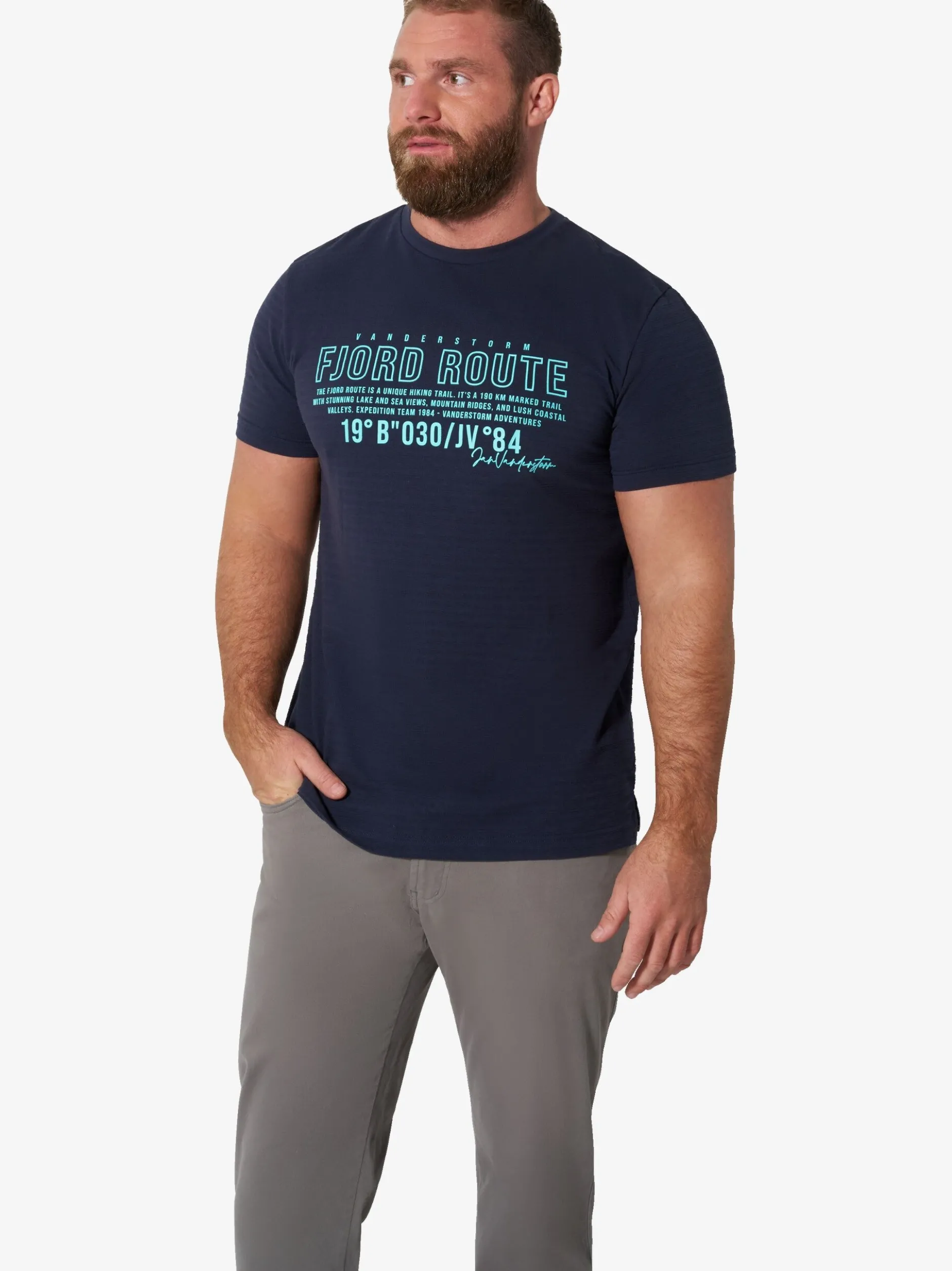 Jan Vanderstorm Herren T-Shirt - NIORD in blau