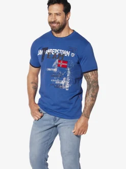 Jan Vanderstorm Herren T-Shirt - SÖLVE in royal blau