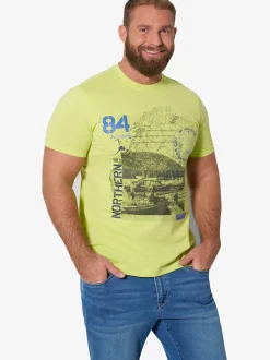 Jan Vanderstorm Herren T-Shirts - ODDUR im 2er-Pack in blau gelb