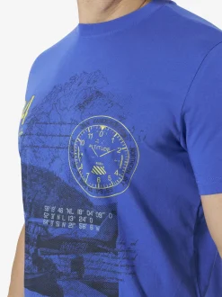 Jan Vanderstorm Herren T-Shirts - ODDUR im 2er-Pack in blau gelb