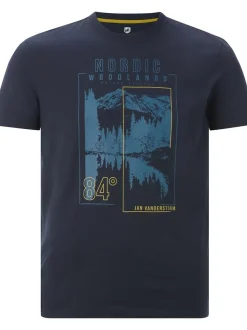 Jan Vanderstorm Herren T-Shirt - MAGNUSVIK in blau