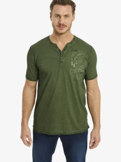 Jan Vanderstorm Herren T-Shirt - GODBERT in oliv