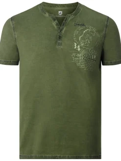 Jan Vanderstorm Herren T-Shirt - GODBERT in oliv