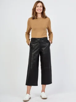 JCC Damen Lederhose in schwarz