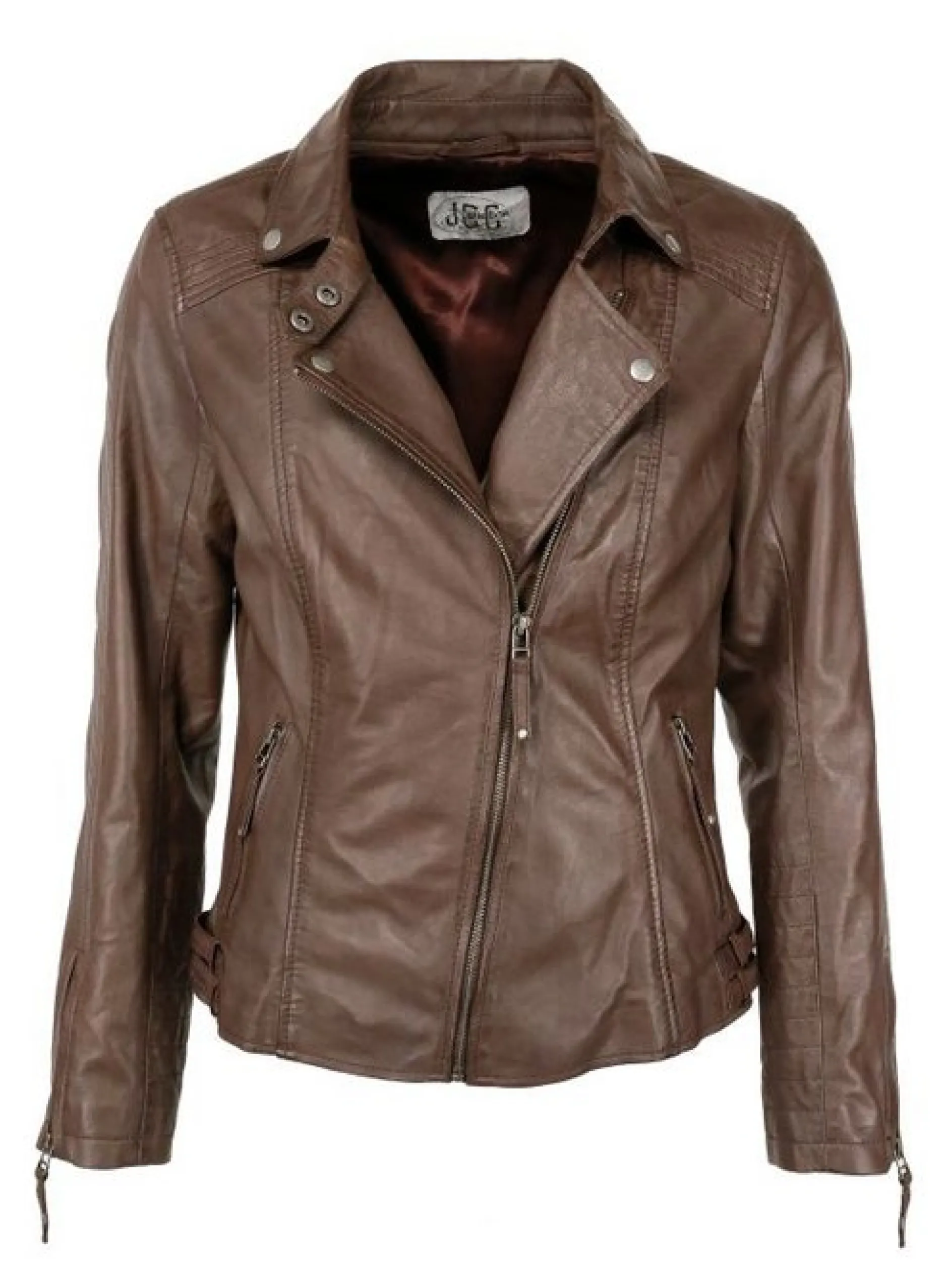 JCC Damen Lederjacke in braun