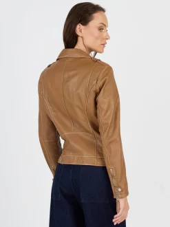 JCC Damen Lederjacke in braun
