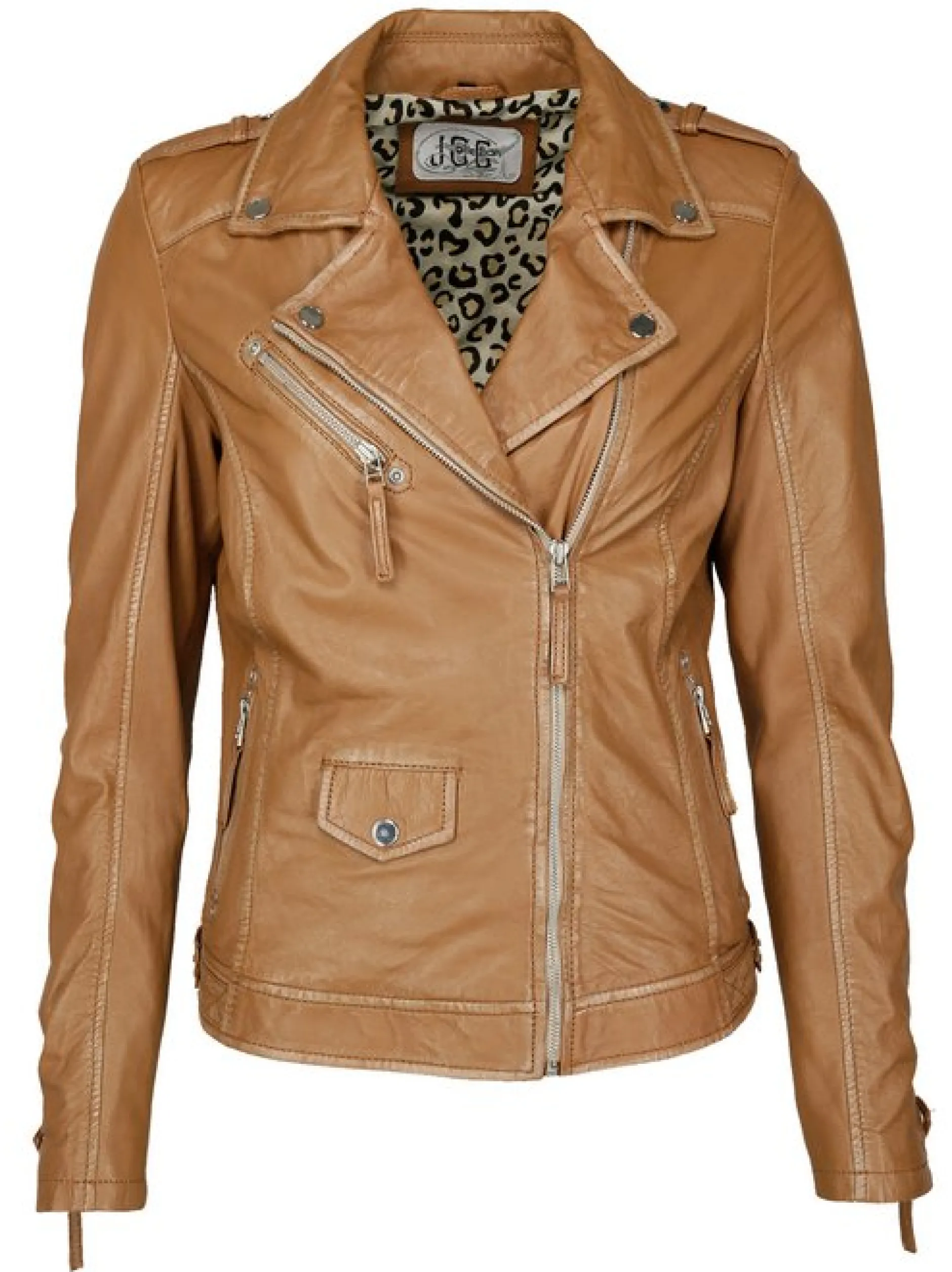 JCC Damen Lederjacke in braun