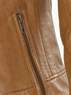 JCC Damen Lederjacke in cognac