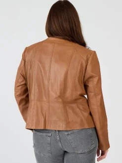 JCC Damen Lederjacke in cognac