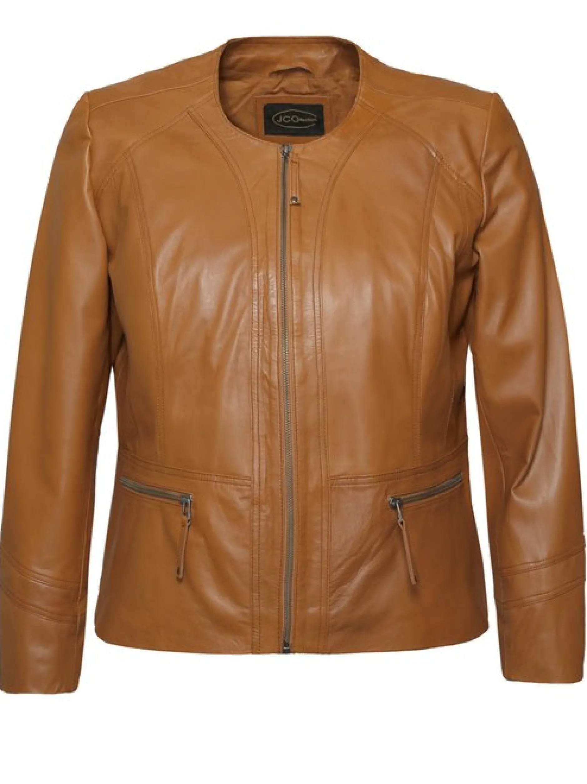 JCC Damen Lederjacke in cognac