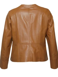 JCC Damen Lederjacke in cognac