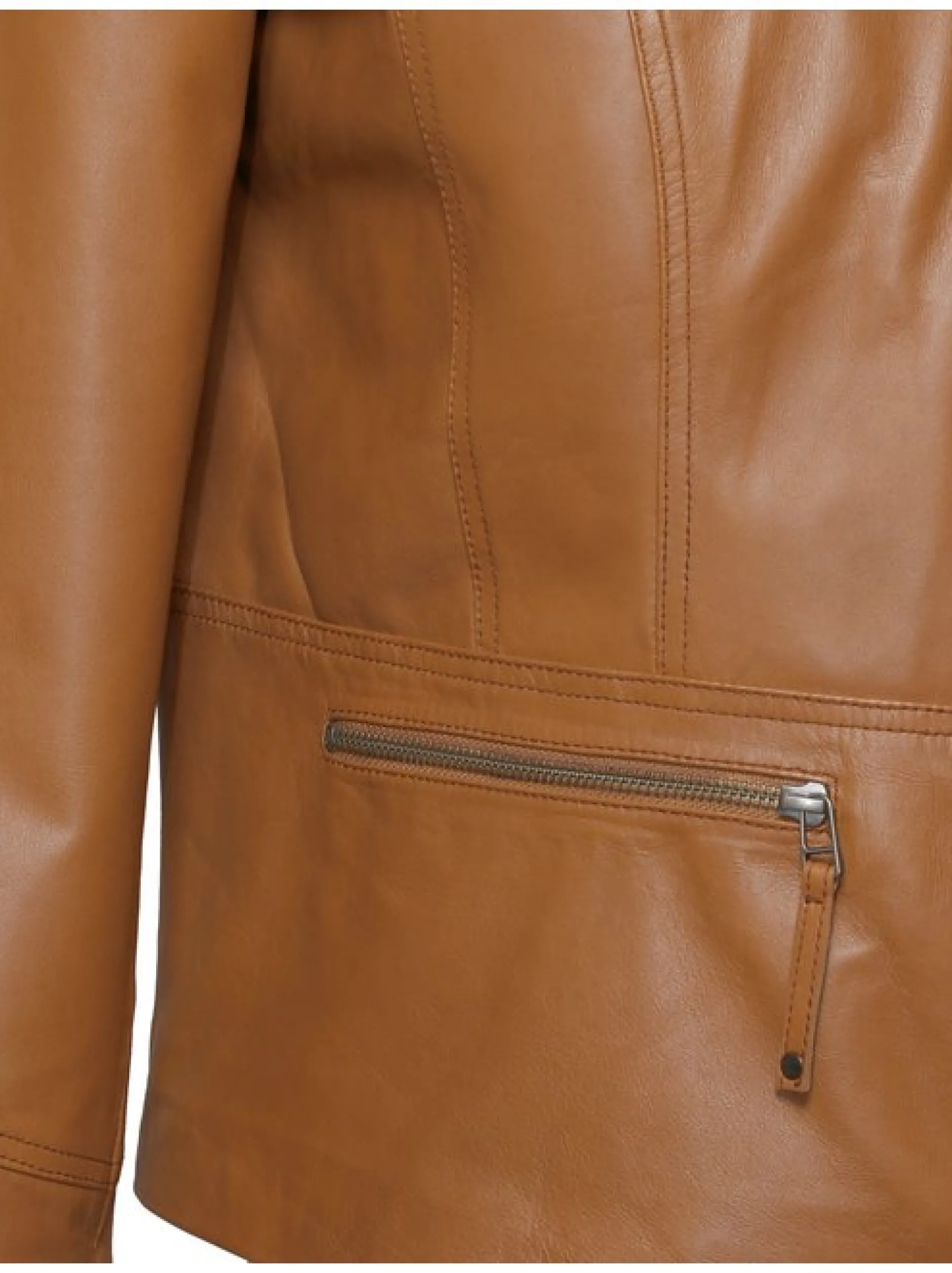 JCC Damen Lederjacke in cognac