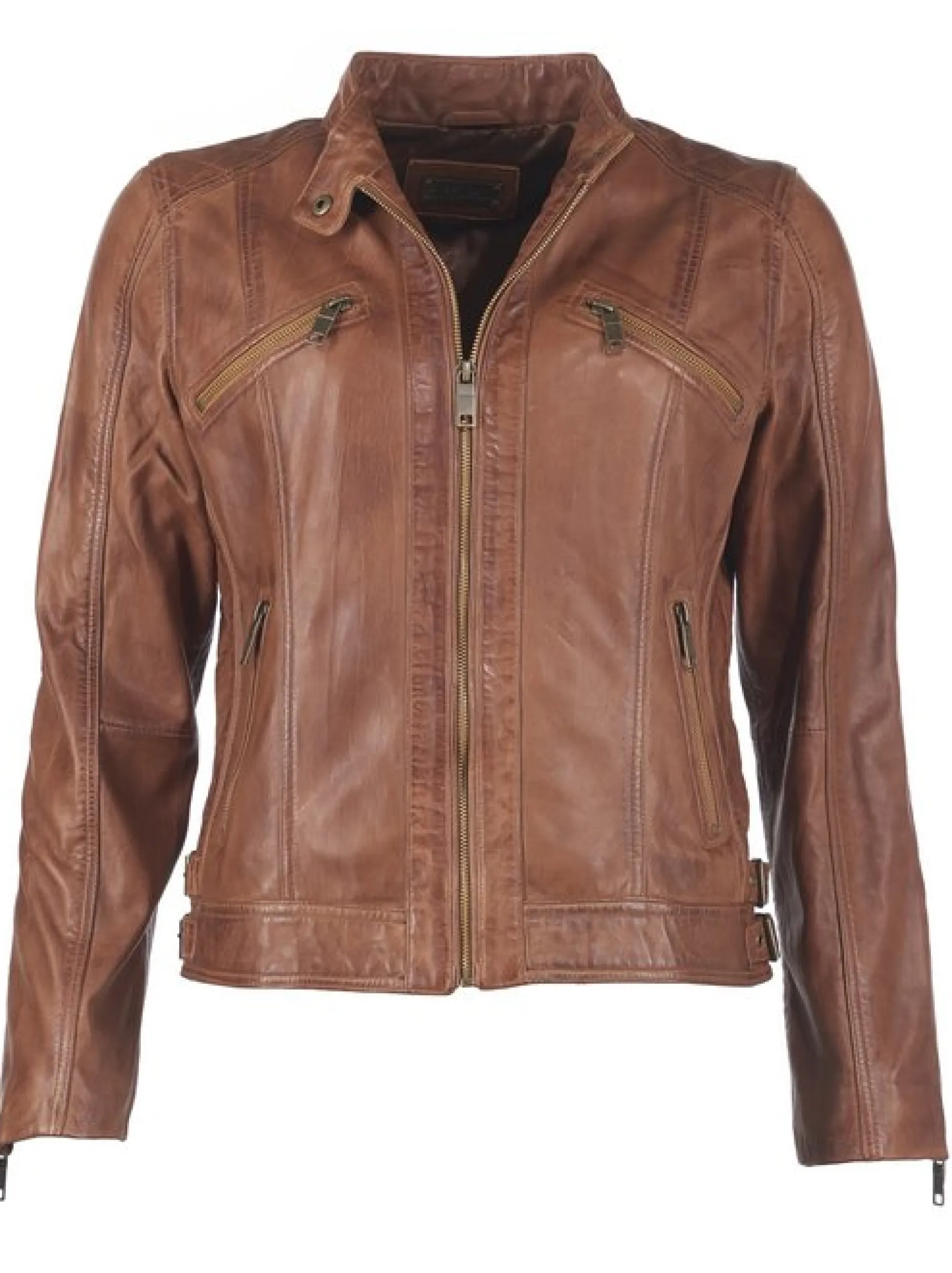 JCC Damen Lederjacke in cognac