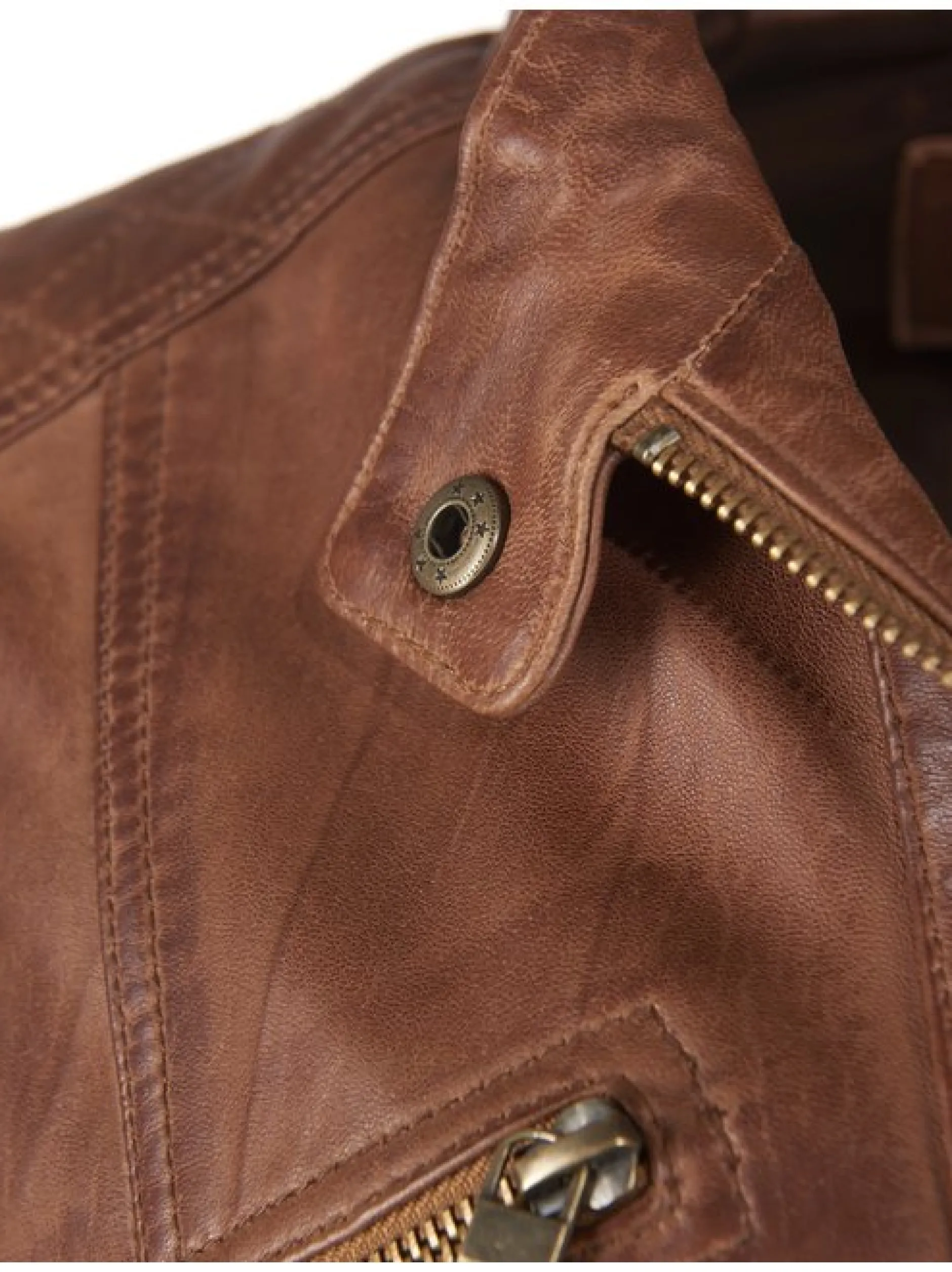 JCC Damen Lederjacke in cognac
