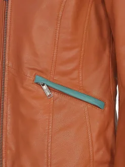 JCC Damen Lederjacke in cognac
