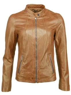 JCC Damen Lederjacke in cognac